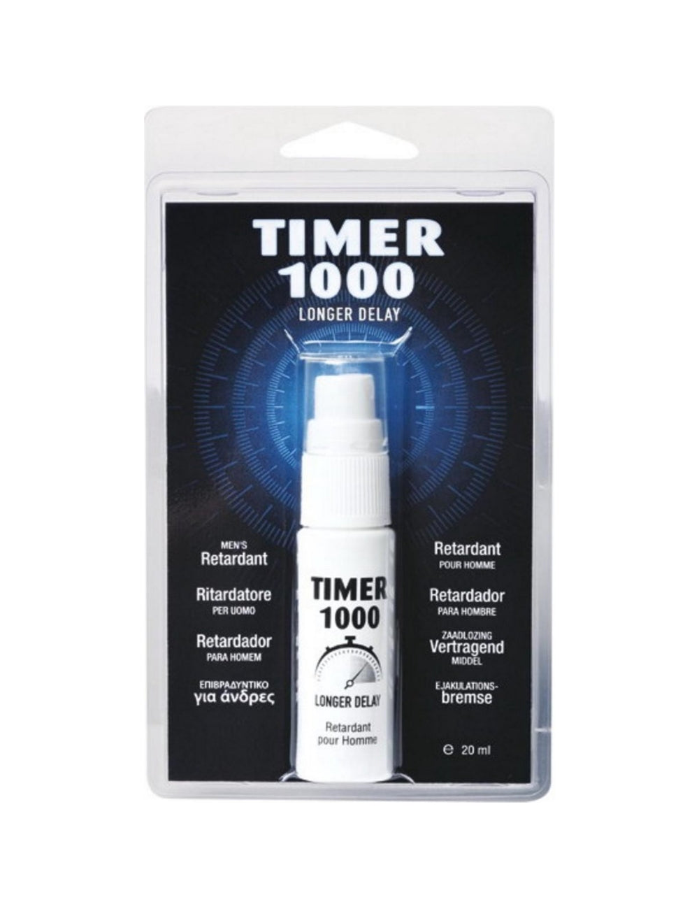 Timer 1000 spray retardant immédiat 20ml - Love Store Paris