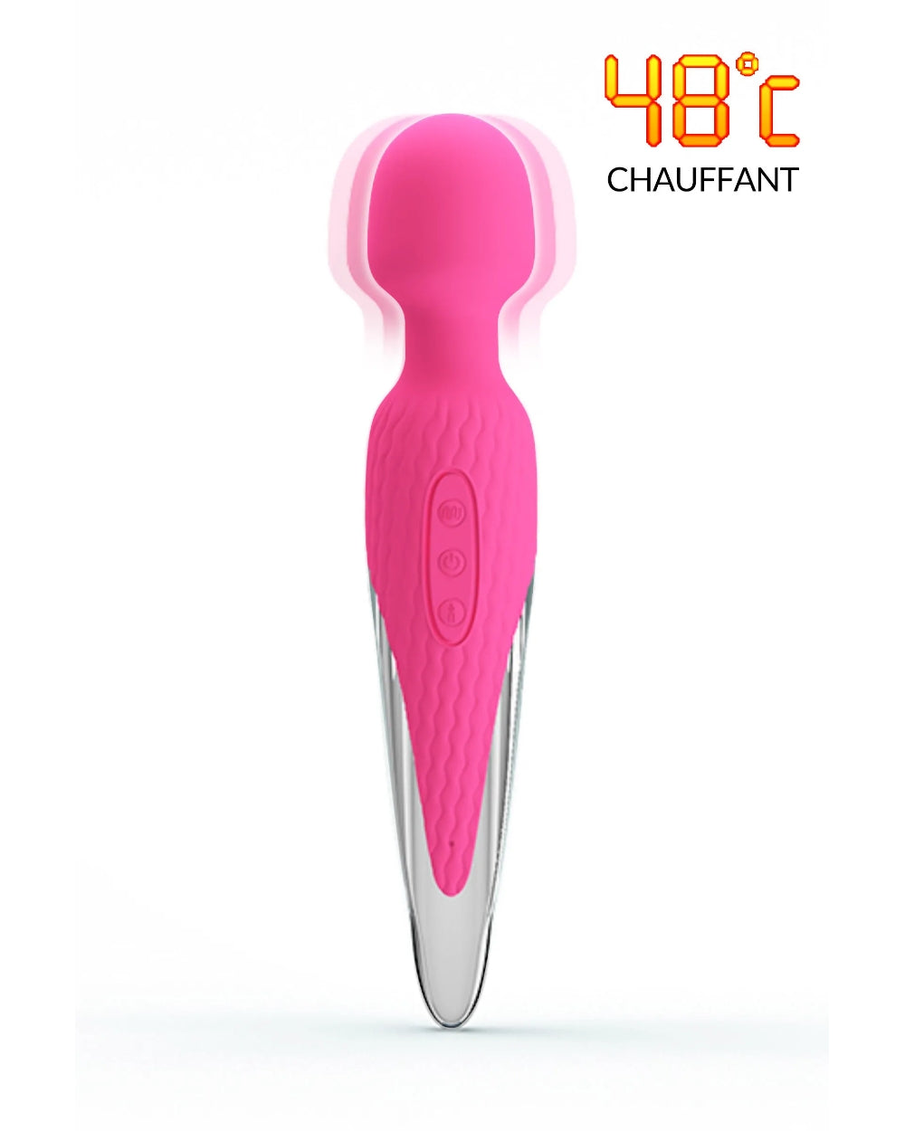 Wand vibromasseur chauffant 7 vitesses - Love Store Paris