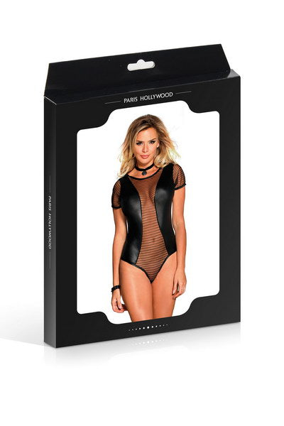 Body sexy noir brillant Paris Hollywood - LOVE STORE PARIS 