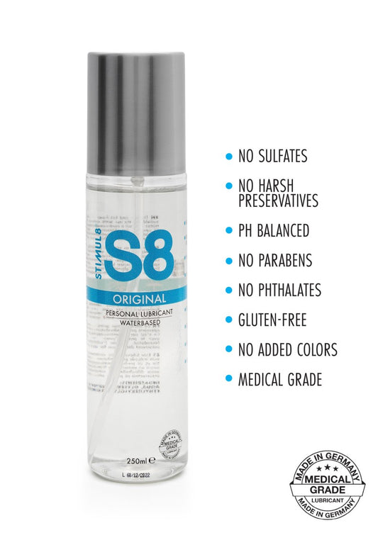 S8 Waterbased Lube 250ml - LOVE STORE PARIS 