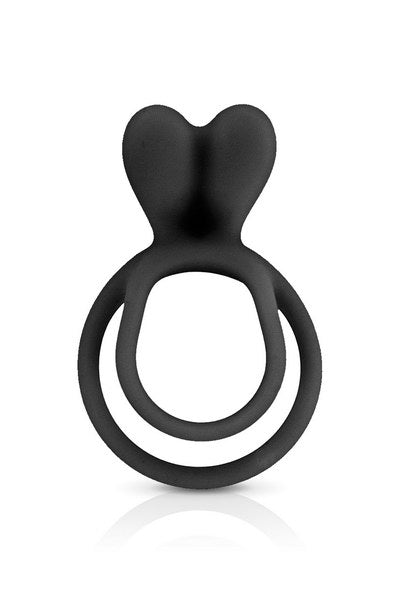 Double anneau de pénis avec ergot en silicone - LOVE STORE PARIS 