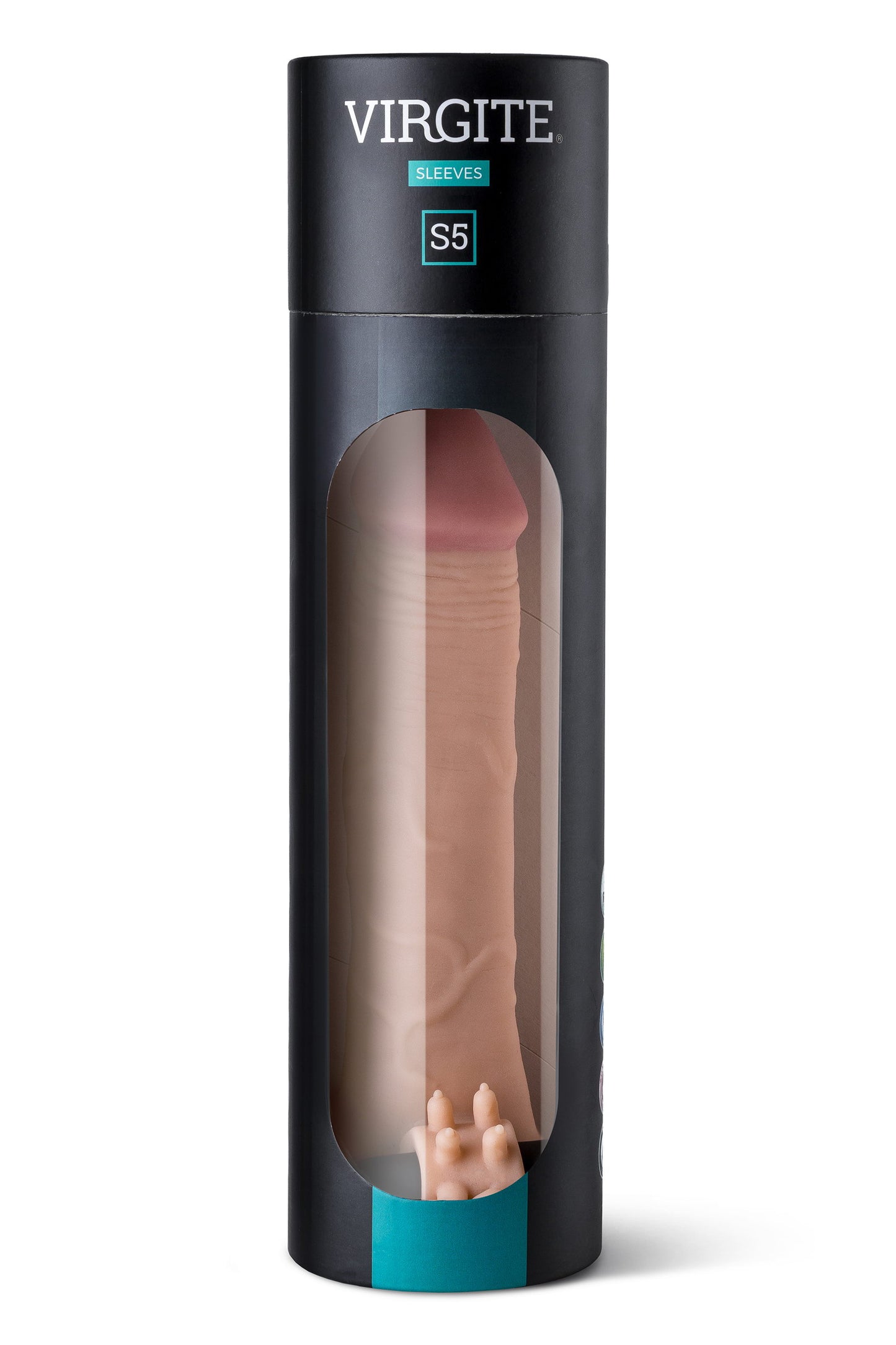 Gaine de pénis réaliste vibrante S5