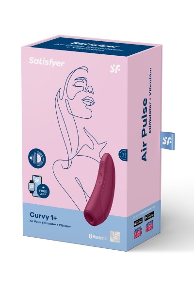 Stimulateur clitoris bordeaux connecté Satisfyer