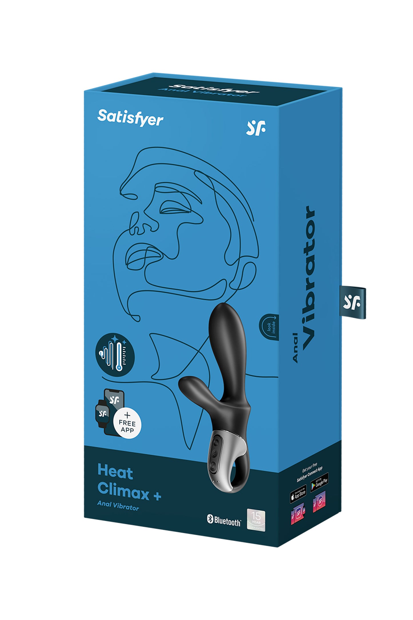 Vibromasseur chauffant Heat Climax +