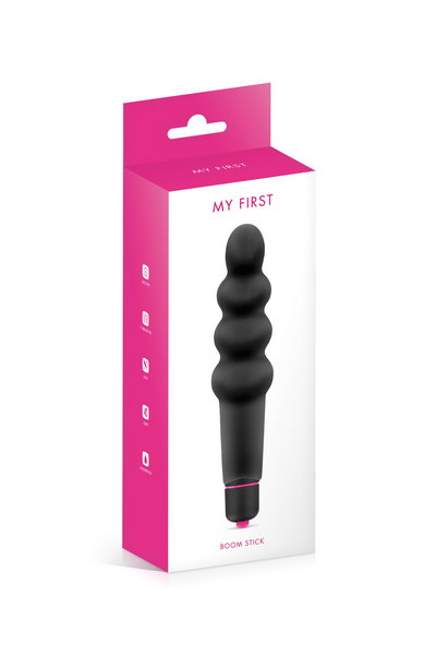 Vibromasseur ondulé noir gaine amovible - LOVE STORE PARIS 