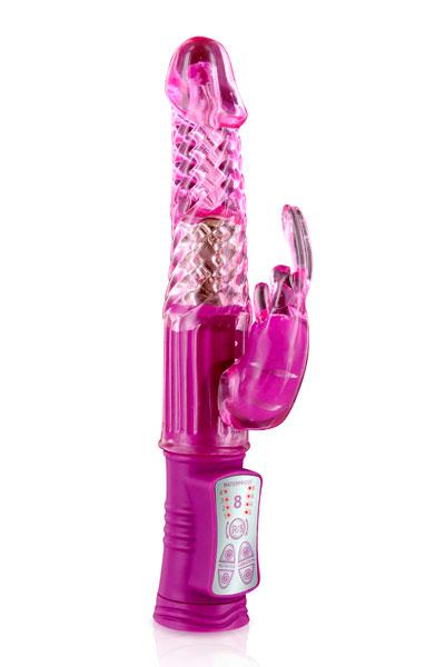 Vibromasseur rabbit rose 6 fonctions - LOVE STORE PARIS 