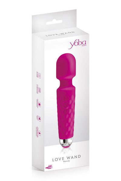 Vibromasseur wand rose 20 vit. waterproof USB - LOVE STORE PARIS 